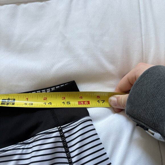 Kyodan Pleated Skort Skirt Womens Size Large Black White Striped Golf Tennis - Picture 4 of 7